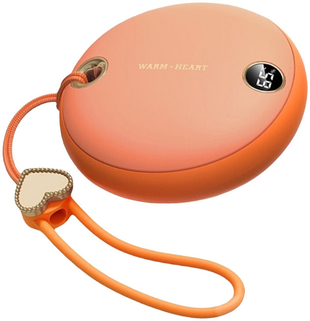 POWERRIDER 螢石暖暖蛋 WS26 Plus 5000mAh Type-C 充電, 暖陽橙