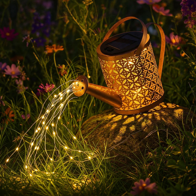 루아즈 LED 야외 주전자 태양광 정원등, 혼합색상