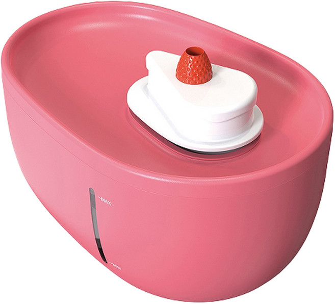 MARUKAN 可愛飲水器 犬貓自動飲水機 DC-537 2L, 1個, 草莓蛋糕