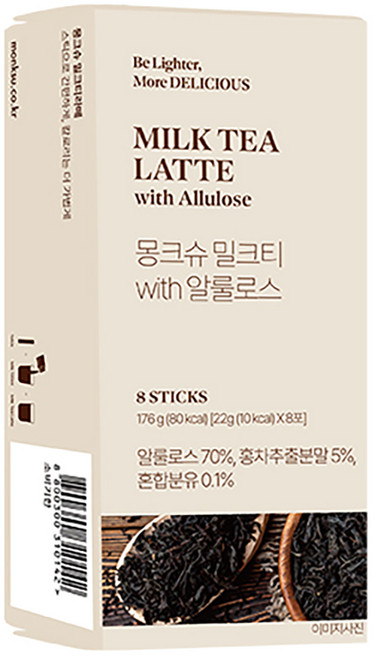몽크슈 밀크티 with 알룰로스, 22g, 8개입, 1개