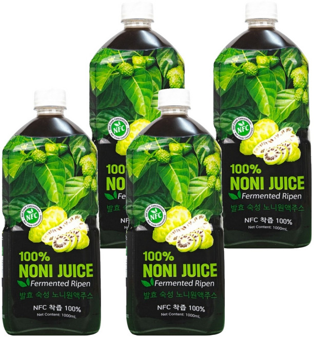 파모빗 발효 숙성 노니원액주스, 4개, 1L