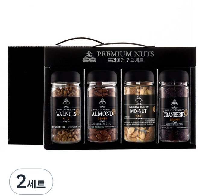 넛츠팜 프리미엄 5호 4종 견과세트 750g, 2세트