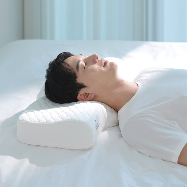 슬리필로우 초고밀도 메모리폼 기능성 경추베개, Ice, 1개