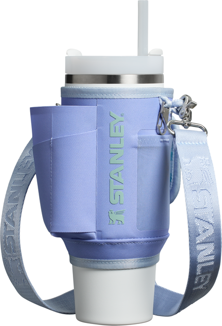 스탠리 올데이 캐리올 퀜처 H2.0 텀블러 스트랩백 887ml, 하이드렌지아, 1개