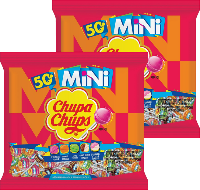 츄파춥스 미니 막대사탕, 300g, 2개