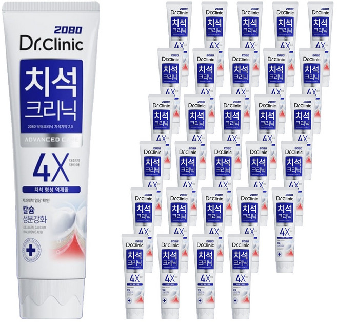 2080 닥터크리닉 고불소 1450 치석치약 2.0, 140g, 30개