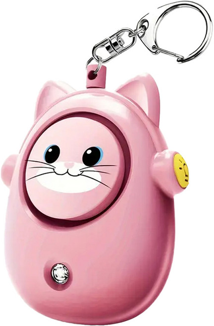 파라디 호신용 미니 알람 경보기 핑크, 1개