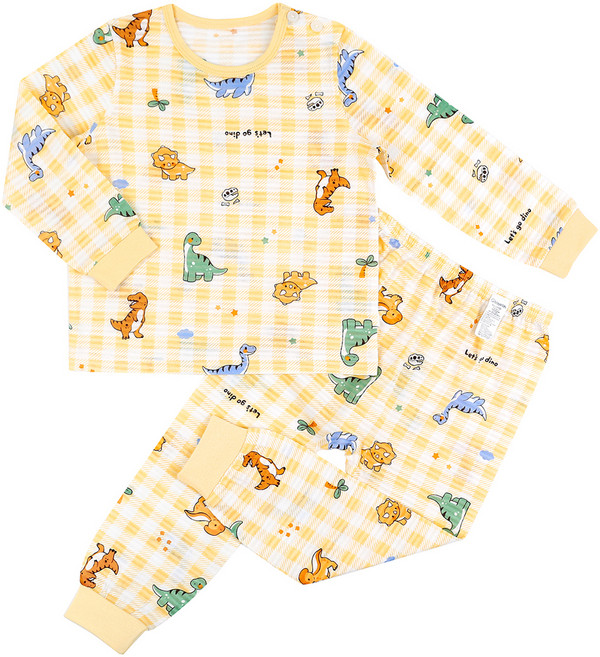 메이키즈 다이노랜드 9부 변화지 실내복 상하의 세트