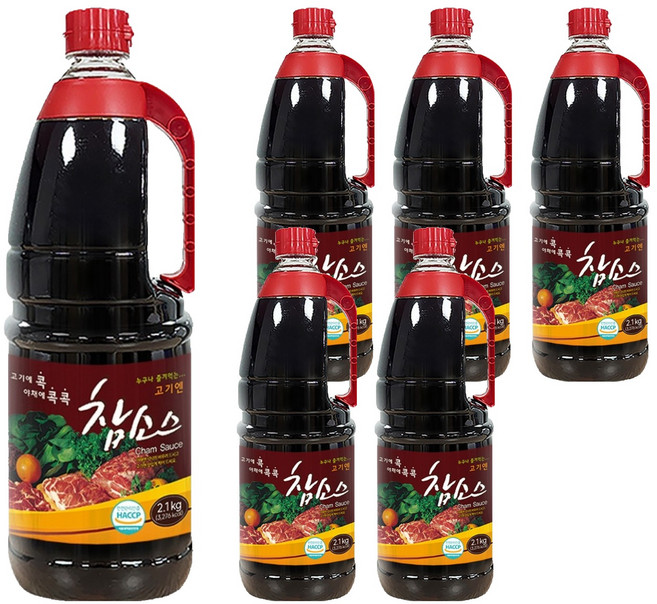 참 우리식품 고기엔 참소스, 2.1kg, 6개