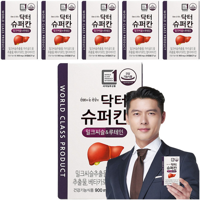 닥터슈퍼칸 밀크씨슬 루테인 27g, 30정, 6개