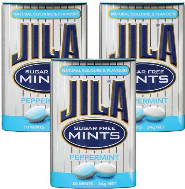 자일라 슈가프리 캔디 페퍼민트, 34g, 3개