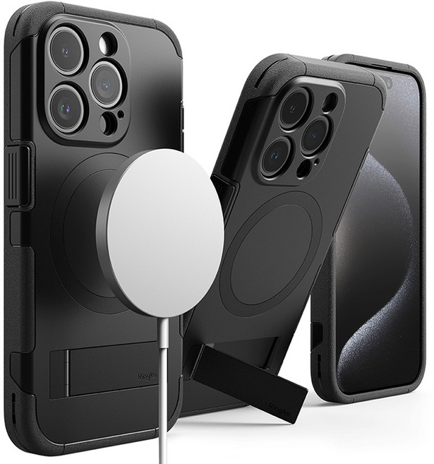 링케 알레스 맥세이프 스탠드 거치대 범퍼 휴대폰 케이스