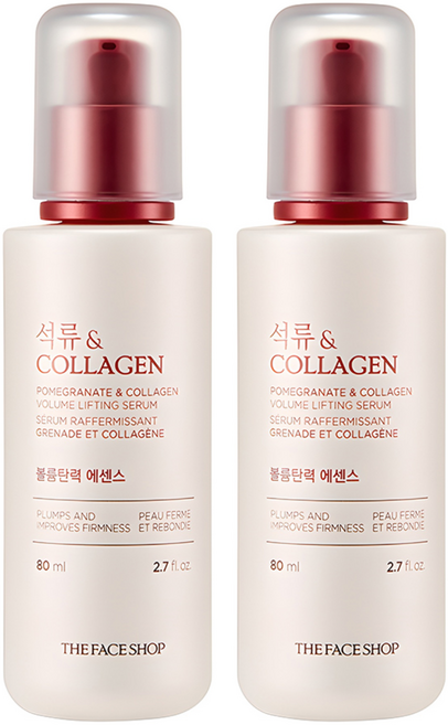 더페이스샵 석류 앤 콜라겐 볼륨탄력 에센스, 80ml, 2개