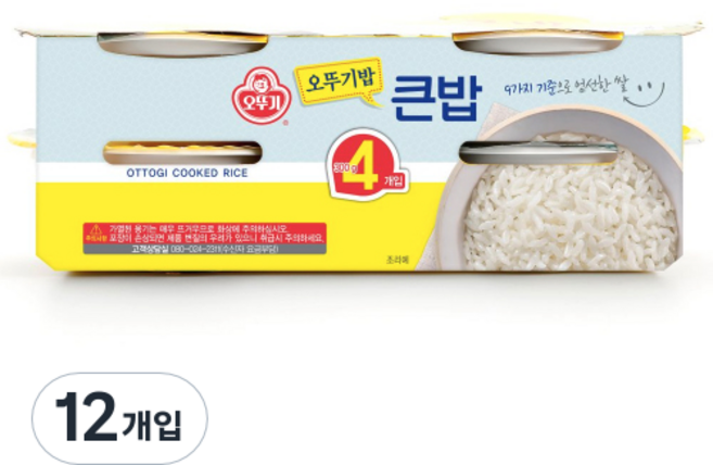 OTOKI 不倒翁 即食白米飯, 300g, 12入