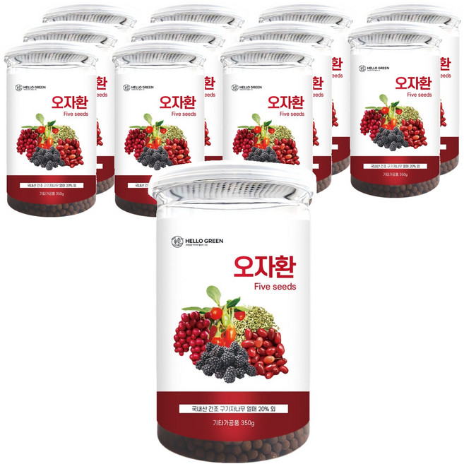 헬로우그린 오자환 통, 350g, 12개