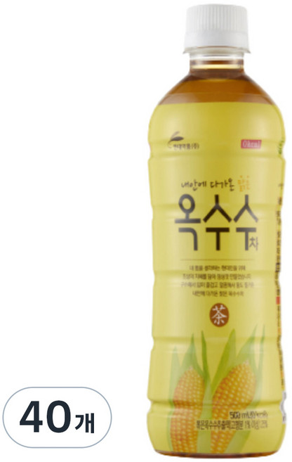 현대약품 옥수수차, 500ml, 40개
