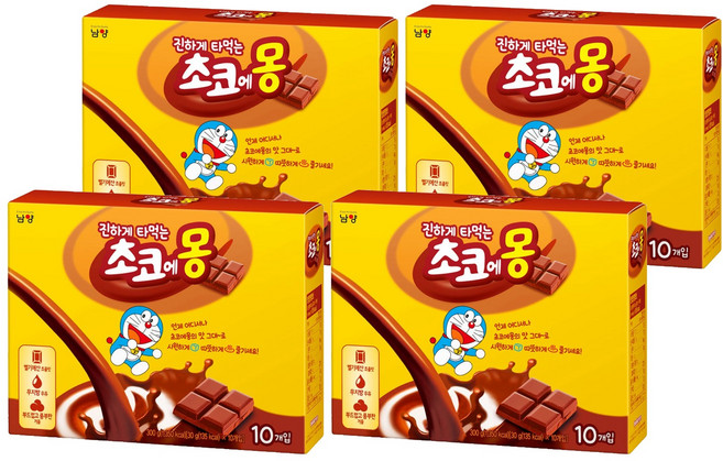 초코에몽 진하게 타먹는 핫초코분말, 30g, 10개입, 4개