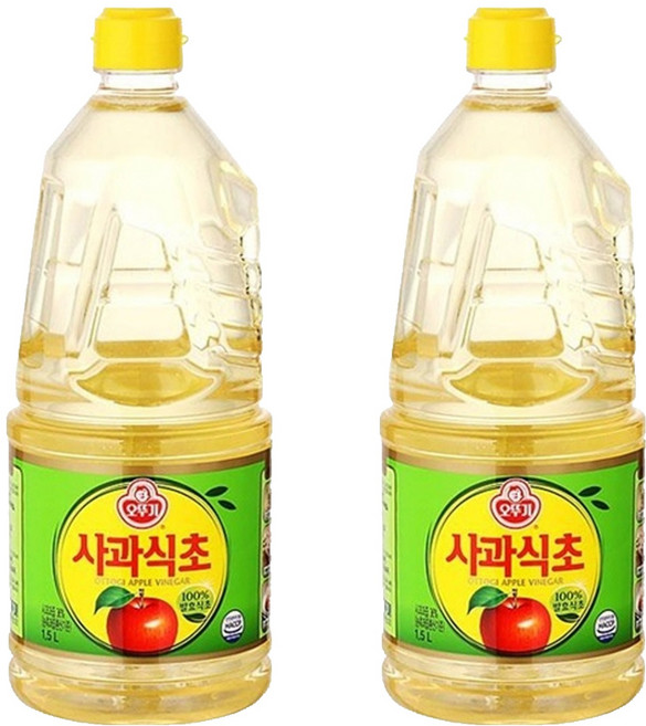 오뚜기 사과식초, 1.5L, 2개