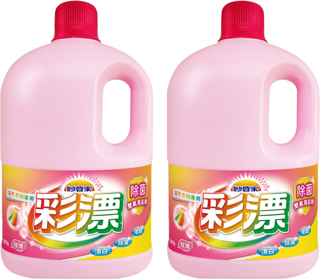 Magic Amah 妙管家 彩色漂白水 玫瑰花香, 2.6kg, 2桶