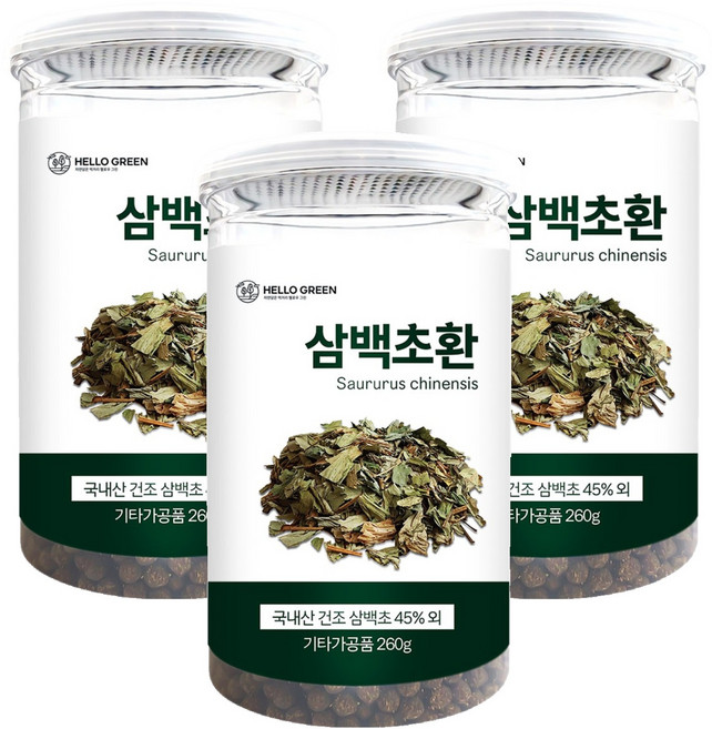 헬로우그린 삼백초환, 260g, 3개