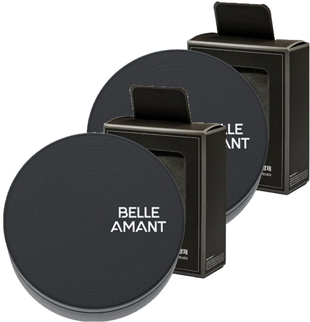 벨르아망 시그니쳐 차량용 방향제 블랙, 2개, 블랙베리 앤 베이