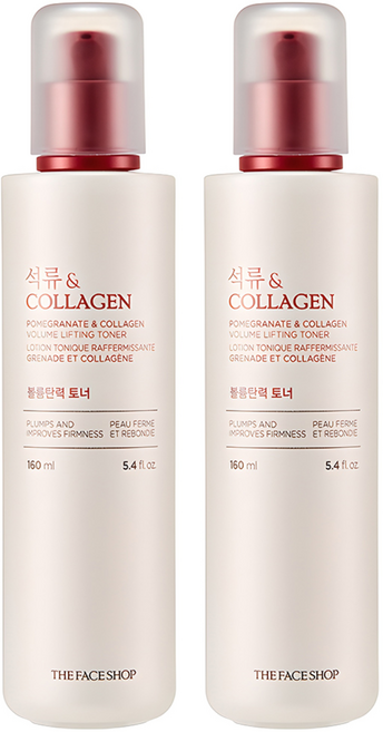 더페이스샵 석류 엔 콜라겐 볼륨탄력 토너, 160ml, 2개