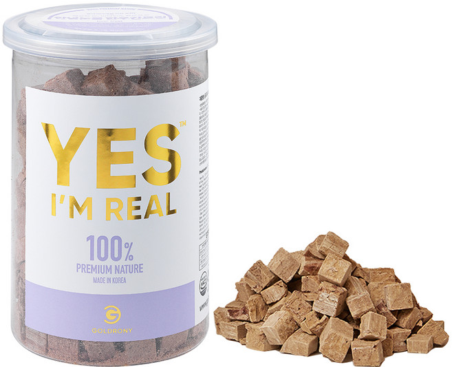 골드로니 강아지 예스아임리얼 프리미엄 저온건조 간식, 한우간트릿, 100g, 1개