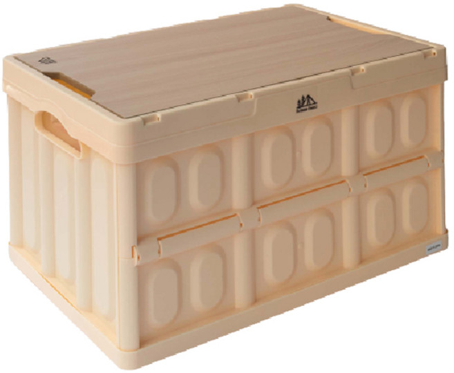 아웃도어포레스트 다용도 캠핑 테이블 겸용 대용량 폴딩박스 57L, 아이보리, 1단, 1개