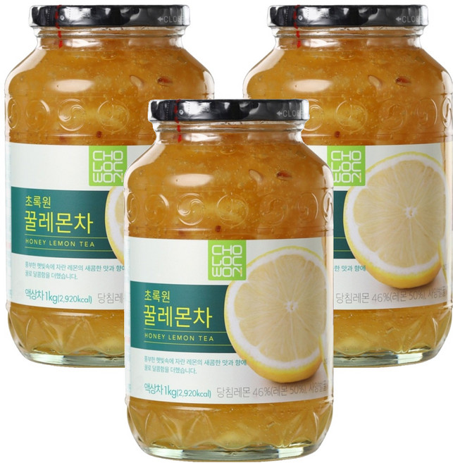 초록원 꿀레몬차, 1kg, 1개입, 3개