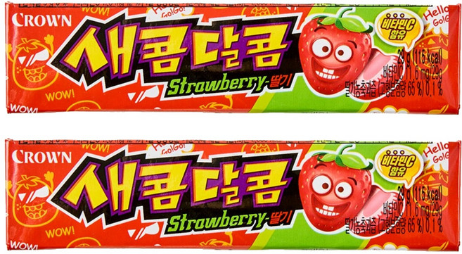 크라운 새콤달콤 딸기, 29g, 2개