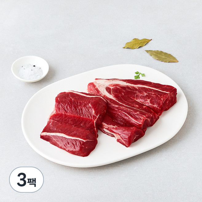 곰곰 한우 사태 덩어리 수육 장조림용 (냉장), 400g, 3팩
