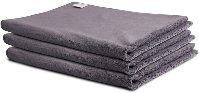 카템 초극세사 드라잉 타월 중형, 그레이, 3개