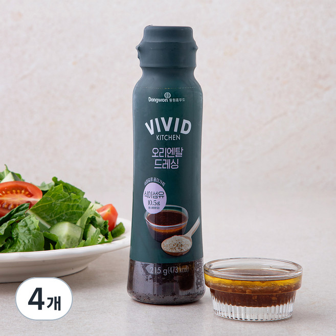 비비드키친 오리엔탈 드레싱, 215g, 4개