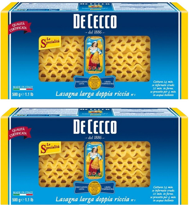 데체코 라자냐, 500g, 2개