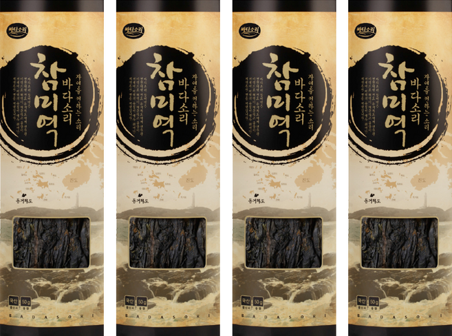 바다소리 동거차도 진도 참미역, 50g, 4개