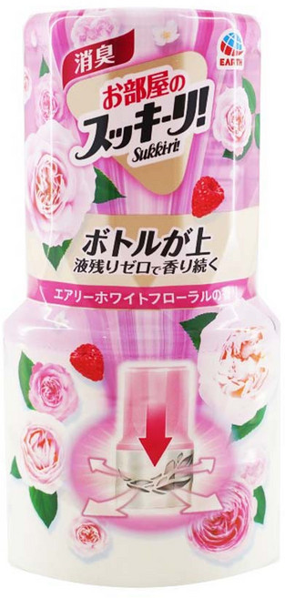 EARTH 地球製藥 室內除臭芳香劑, 400ml, 1瓶, 白茶花香