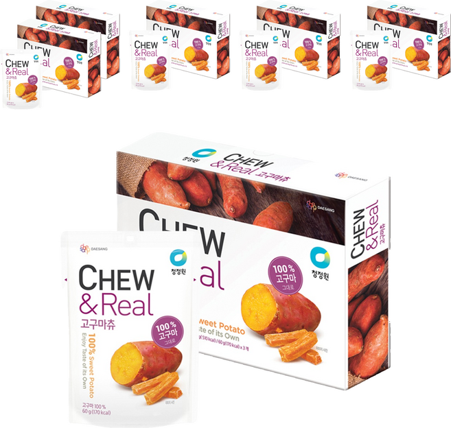 츄앤 리얼 고구마츄, 60g, 18개