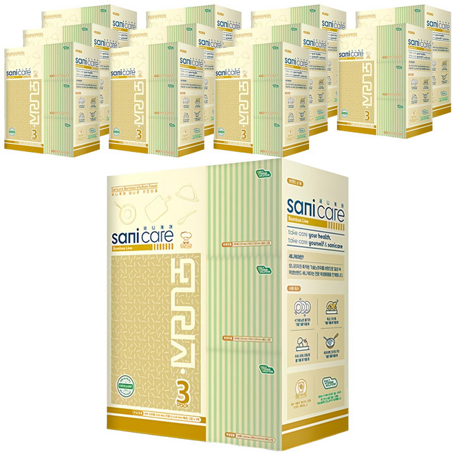 모나리자 세니케어 대나무 뽑아쓰는 키친타올, 12개, 100개입