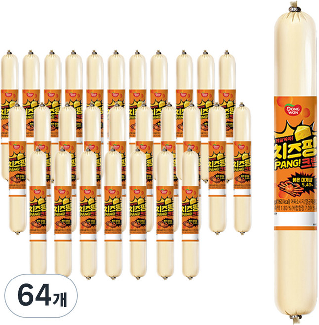 동원 에프앤비 치즈팡 크랩 소시지, 55g, 64개