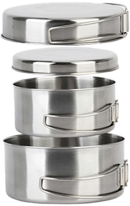 커스커즈 미니코펠 4p 세트, 단일 색상(코펠) + 랜덤발송(파우치), 1세트