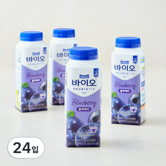 매일바이오 드링킹 블루베리, 250ml, 4개입, 6개