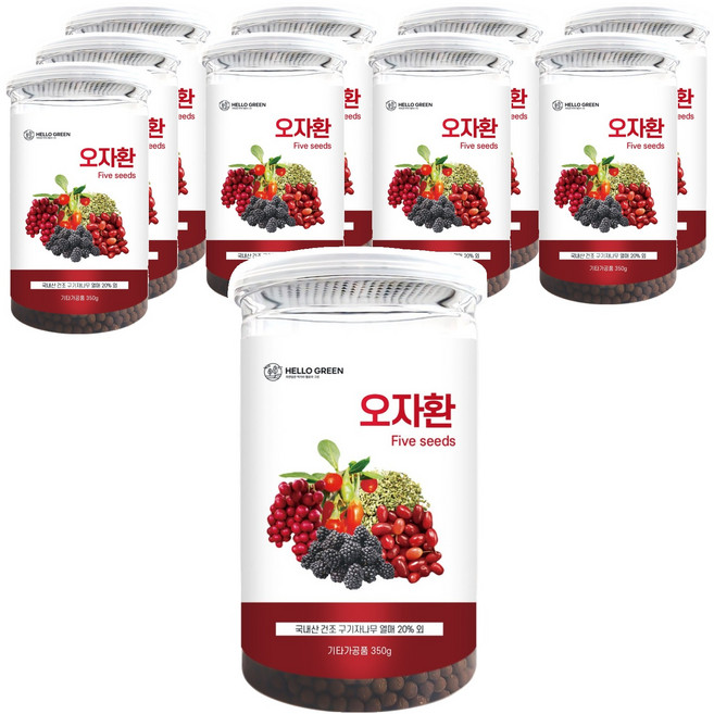 헬로우그린 오자환 통, 350g, 10개