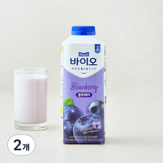 매일바이오 드링킹 블루베리, 750ml, 1개입, 2개