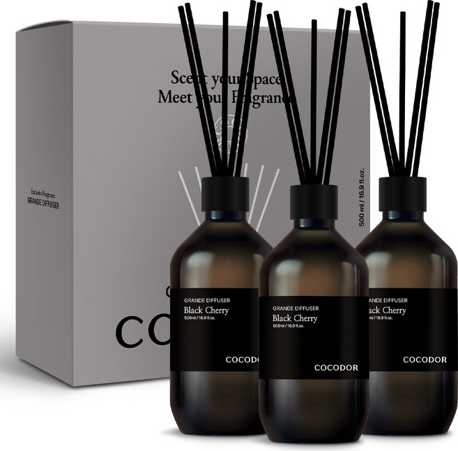 코코도르 그란데 디퓨저, 블랙체리, 500ml, 3개