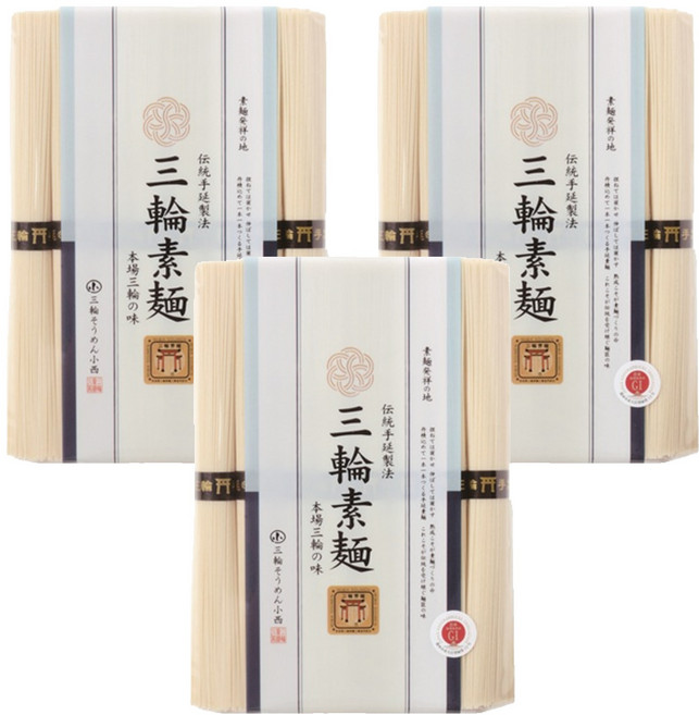 미와소멘 수연소면, 400g, 3개