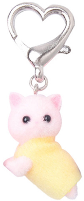 핑크 가운냥 슈즈참 키링, 옐로우, 1개