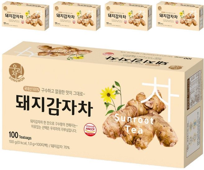 SONGWON 菊芋茶, 1g, 100入, 5個