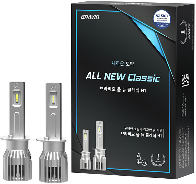 브라비오 올 뉴 클래식 자동차 LED 전조등 2p, 1개, H1