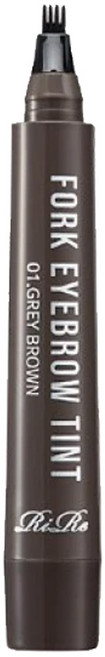 RiRe 防水四叉染眉筆 2g, 01 灰棕色, 1支