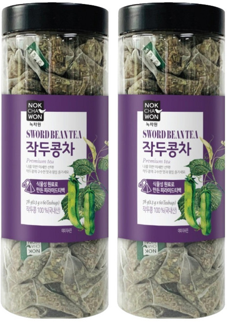 녹차원 작두콩차, 1.3g, 60개입, 2개